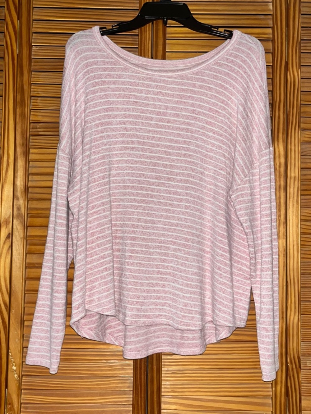 Lucky Brand Long Sleeve‎ Ultra Soft Pink Striped Large Shirt
